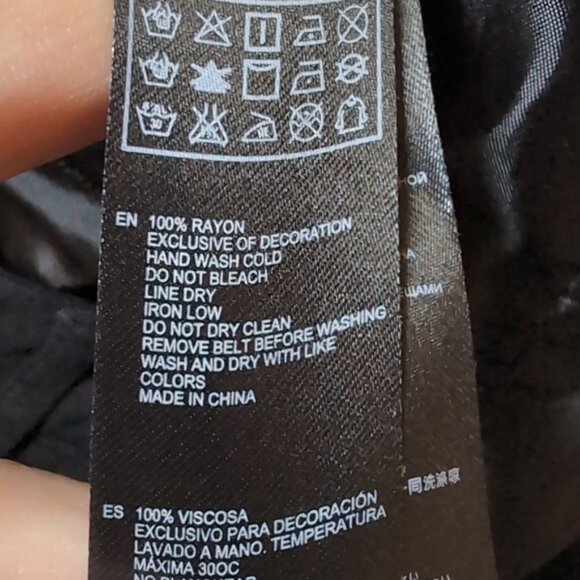 3/$20 Forever 21 High Waist Pleated Trousers Vintage Style Tapered Rayon Pants - Picture 15 of 15